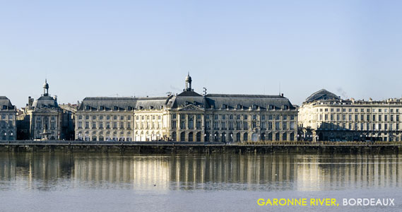 Bordeaux: View from Garonne River