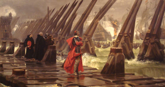 Siege of La Rochelle 1881 Henri Motte 1846